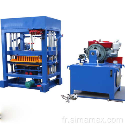 Machine de fabrication de blocs creux rouges en béton400*200*60